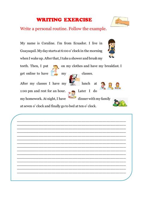 Writing Interactive Activity For Grade 3
