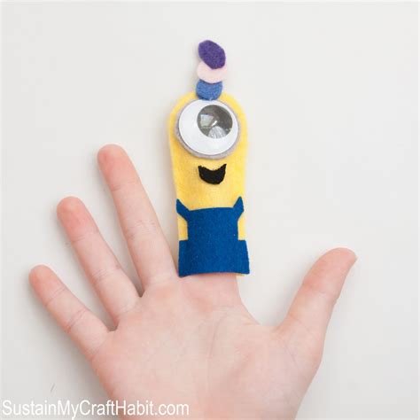 No Sew Diy Minions Finger Puppets Including Printable Template Make