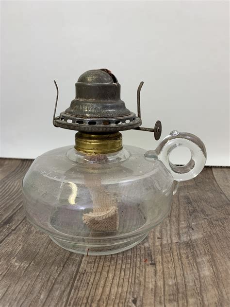 Pair Of Finger Loop Oil Lamps Antique Oil Lanterns Set Of 2 Etsy