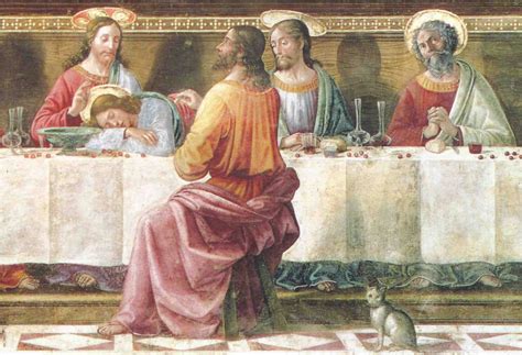 Domenico Ghirlandaio 1449 1494 Last Supper Detail 1486 Fresco