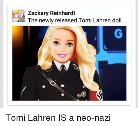 zackary reinhardt the newly released tomi lahren doll tomi lahren is a neo nazi meme on me me
