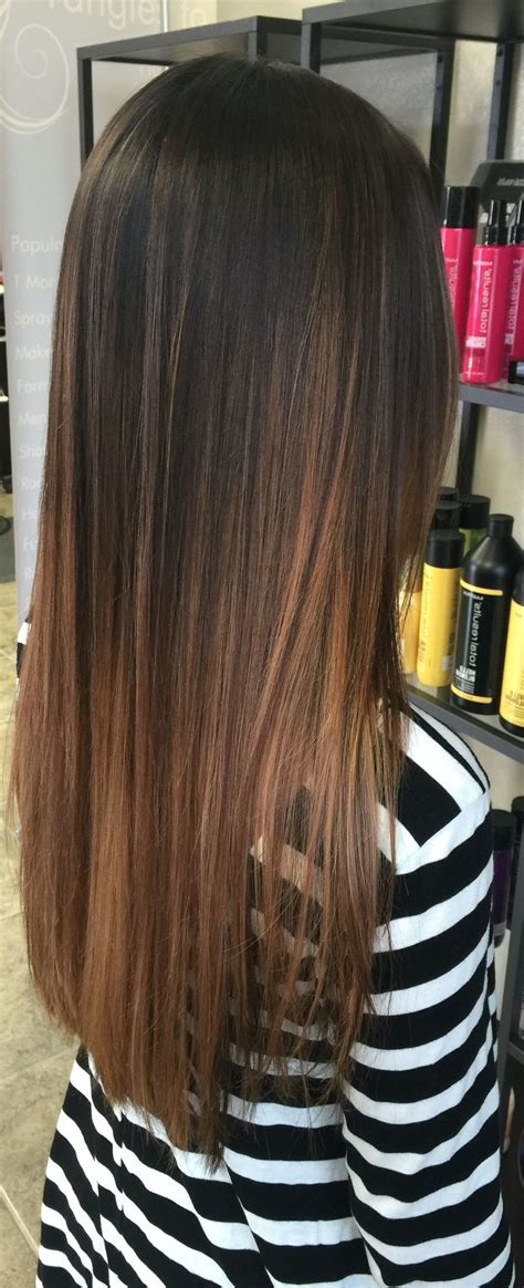 There are cool shades, like ash and pearl light brown, neutral shades, and warm shades like golden and copper light brown. 45 Dark Brown to Light Brown Ombre Long Hair Color Ideas ...