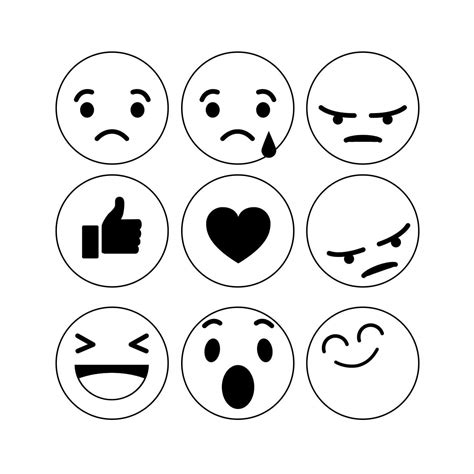 Facebook smileys, emoticons, emojis zum kopieren. Emojis Bilder Zum Ausdrucken