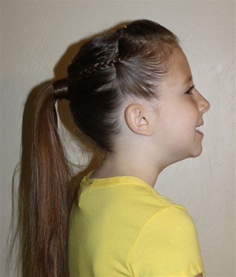 Hairstyles For Girls The Wright Hair Poof Braids And Ponytail