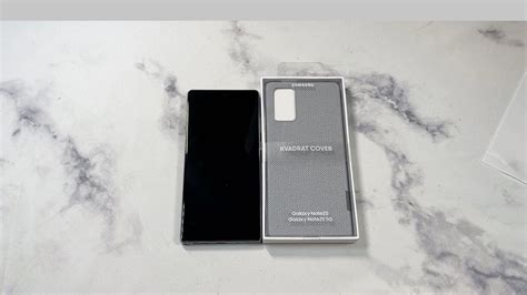 Official Samsung Galaxy Note 20 5g Kvadrat Cover Case Gray Review Youtube