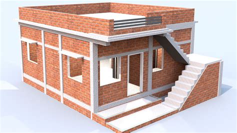 Small Village Home Design With Outside Stair Awesome Low Budget