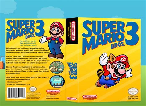 Super Mario Bros 3 Nes Box Art Cover By Laughatbilly