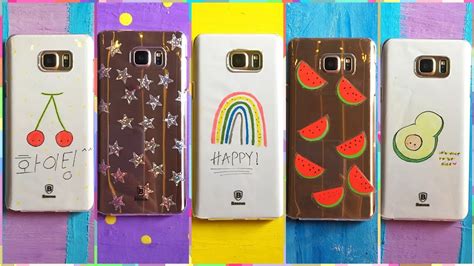 It's lined with fabric so your phone stays free from stickies and scratches. افكار لتزين الجوال 💕 سهلة وبسيطة 😍😍 | DIY Phone Cases ...