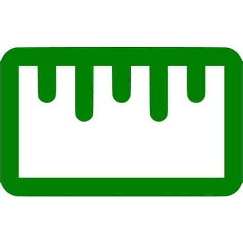 Green Length Icon Free Green Length Icons