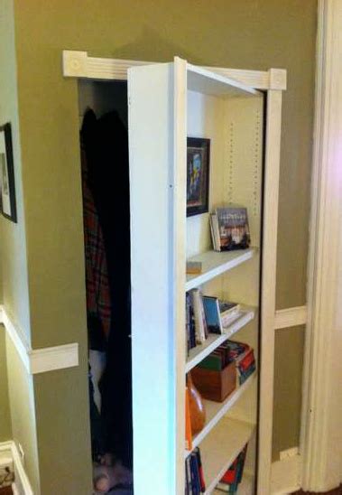 The alpha door's specific design conceals the small spaces normal and standard bookcase doors need to operate. How To Build A Bookcase Closet Door, Diy Building Kitchen ...