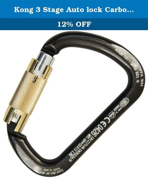 Kong 3 Stage Auto Lock Carbon Steel Carabiner X Large Kongs X Large