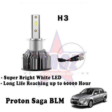 Proton Saga Blm Flx Fog Lamph3 C6 Led Light Car Headlight Shopee