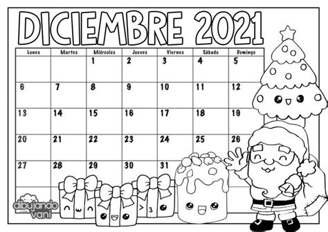 Calendario Diciembre 2022 Para Imprimir Gratis