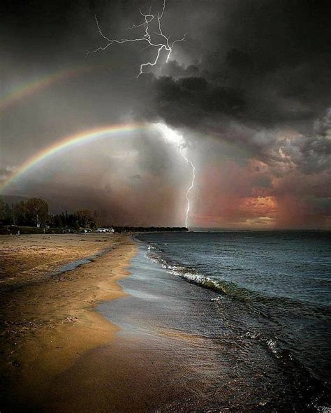 1920x1080px 1080p Free Download Stormy Night Beach Lightning