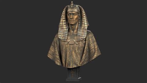 3d model pharaoh sculpture turbosquid 1284625