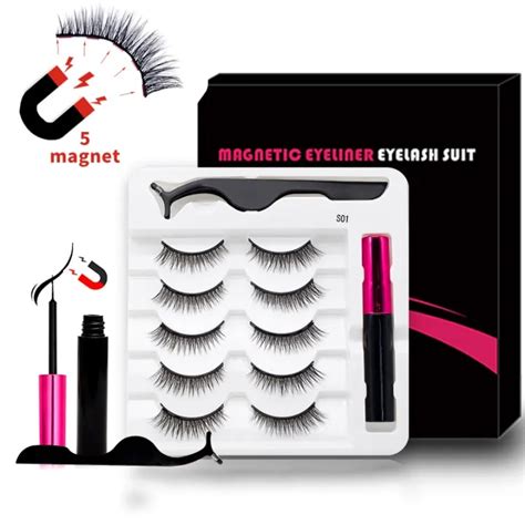lades【ready stock】3 pairs magnetic eyelashes false lashes repeated use eyelashes waterproof