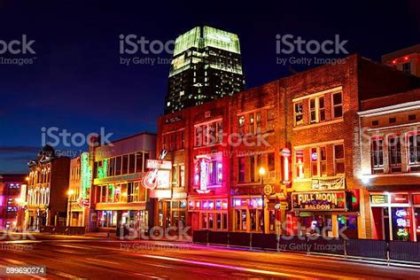 Broadway In Downtown Nashville Tennessee Stock Photo Download Image