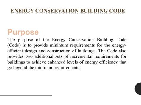 Energy Efficiency Building Code
