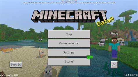 Bedrock Edition Beta 111010 Official Minecraft Wiki