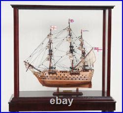 HMS Victory Lord Nelsons Flagship Wood Model Tall Ship 21 With Floor