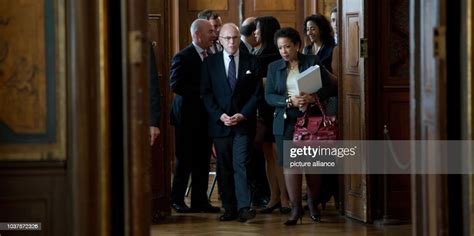 French Interior Minister Bernard Cazeneuve And Us Attorney General