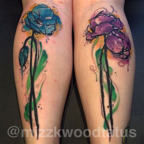 Abstract Watercolor Poppies Tattoo Watercolor Poppy Tattoo Poppies