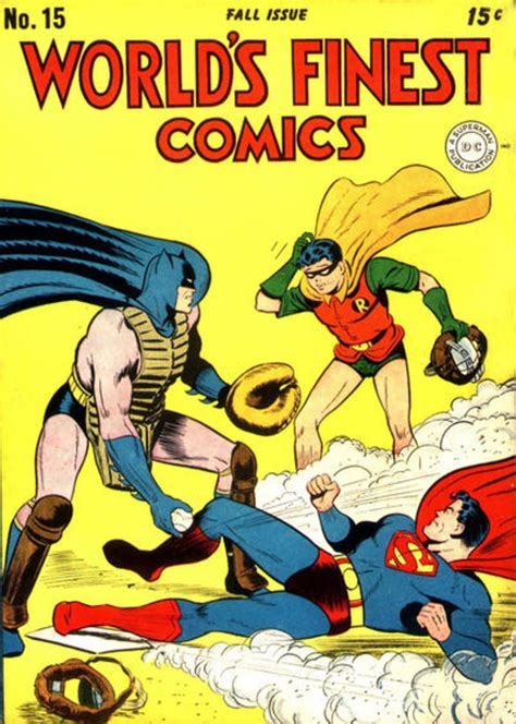 16 Odd Comic Book Covers Of Batman And Superman Playing Sports Sports