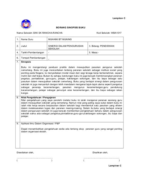 Sinopsis dapat diartikan ringkasan dari suatu karya tulis yang panjang baik itu tulisan fiksi maupun nonfiksi atau esai. Bacaan Ilmiah Sinopsis Buku Ladap 2020