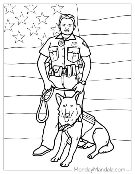 26 Police Coloring Pages Free PDF Printables