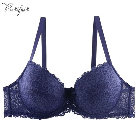 Parifairy Floral Lace Cover Cotton Lined Bra Sexy Bh Push Up Underwear
