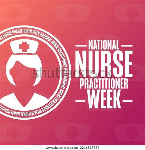 National Nurse Practitioner Week Holiday Concept Stock Vector Royalty