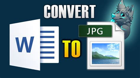 How To Convert Word To  Image Windows 10 Youtube