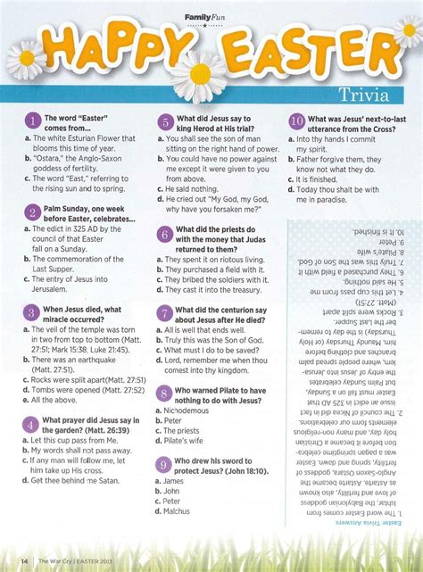 The Best Spring Trivia Questions And Answers Printable Clifton Blog