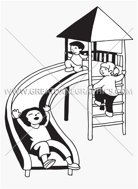 Clip Art Collection Of Free Drawing Kid Sliding Clipart Black And
