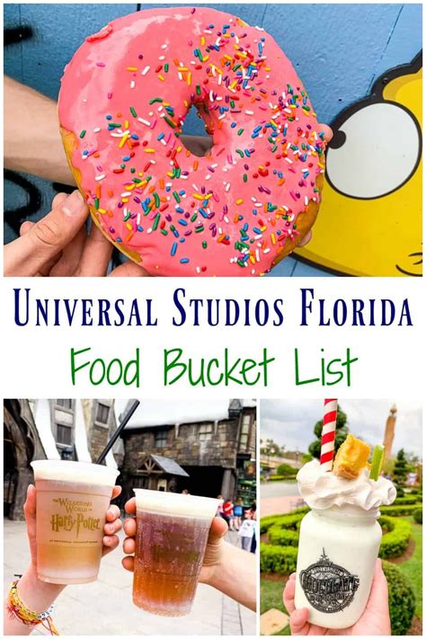 Universal Studios Food Bucket List In 2020 Universal