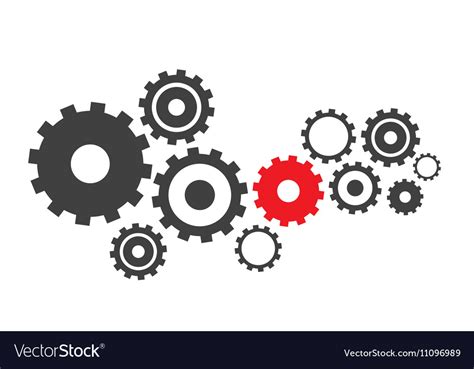 Abstract Cogs Gears Royalty Free Vector Image Vectorstock