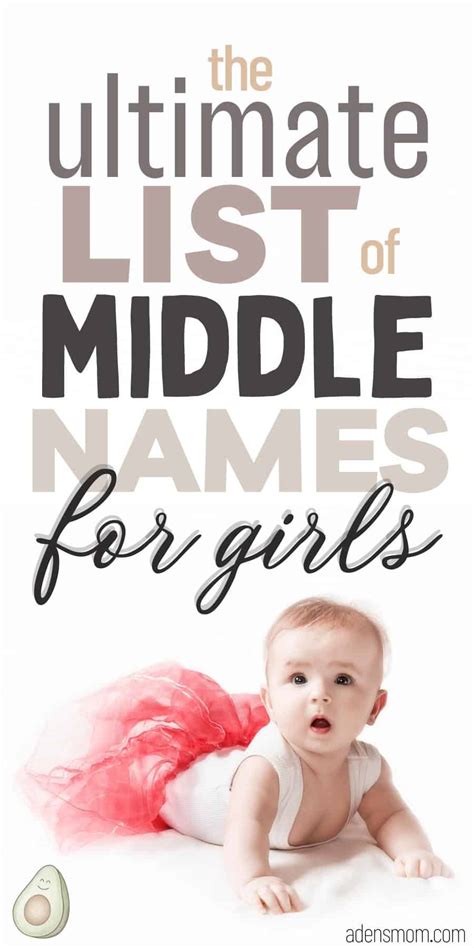 Cool Middle Names For Girls The Only List Youll Ever Need