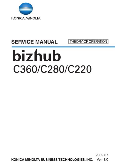 View and download konica minolta bizhub c360 service manual online. KONICA MINOLTA BIZHUB C360 SERVICE MANUAL Pdf Download ...