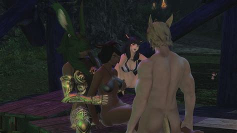 Rule 34 Cleavage Final Fantasy Final Fantasy Xiv Gposeffxiv Miqote Nude Male Partially