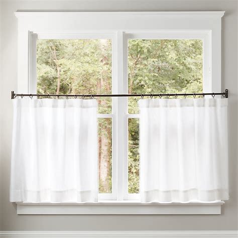 Classic Cafe Panel White Ballard Designs In 2020 Cafe Curtains