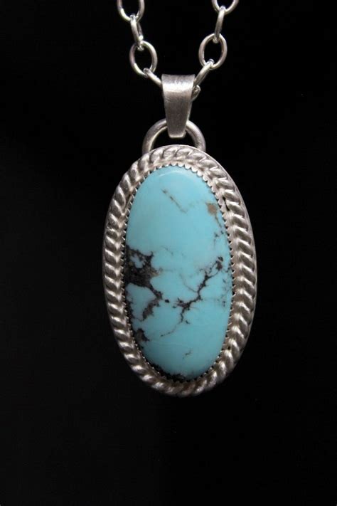 Ready To Ship Campitos Turquoise Sterling Silver Necklace Etsy