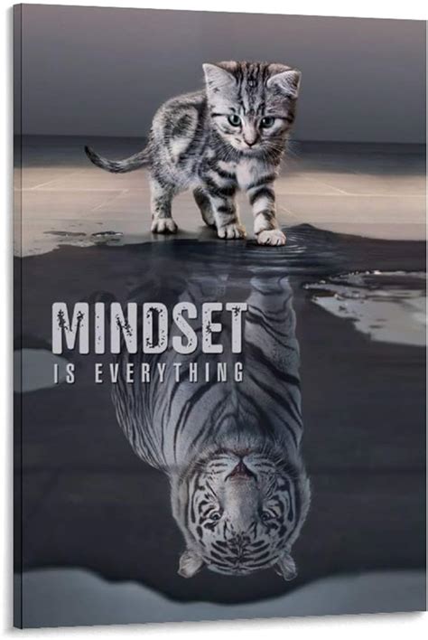 NENBN The Tiger Mindset Is Everything Canvas Art Poster And Wall Art