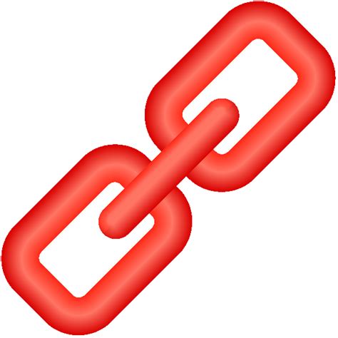 Link Icon 3d Red Vector Data Svgvectorpublic Domain Icon Park