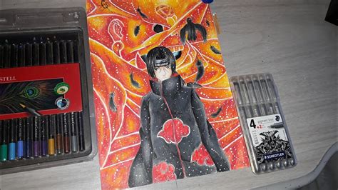 Evolução Speed Drawing Uchiha Itachi Susanoo Naruto Shippuden