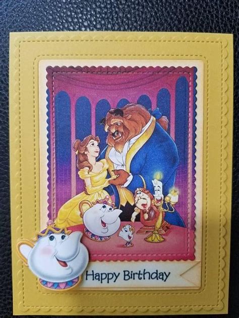 Beauty And Beast Birthday Card Etsy Beauty And Beast Birthday