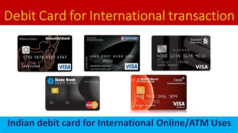 All you need to do is inform your bank about certain specifics, i.e. Indian Debit Card For International Transaction - YouTube