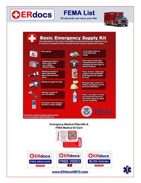 Maybe you would like to learn more about one of these? FEMA home safety checklist.Emergency Medical ERprofile & FREE Medical ID Card. State-of-the-art ...