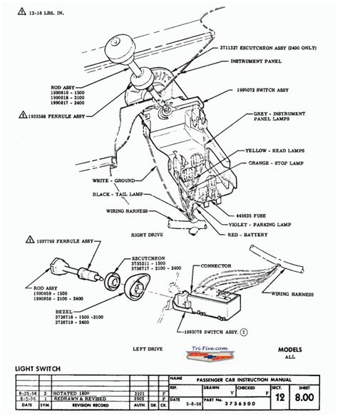 Chevrolet Headlight Switch Wiring Diagram