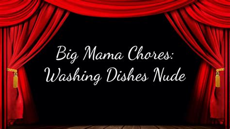 Big StepMama Chores Washing Dishes Nude Jackie Synn Clips4Sale