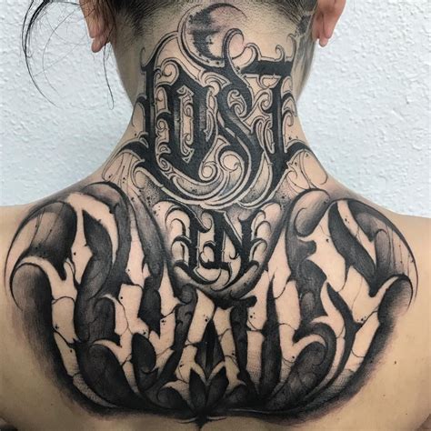 While this tattoo style used to be extremely popular years ago, today it has more or less died down in favor of more modern styles. LOST IN CHAOS gothic lettering tattoo | Tattoo lettering ...